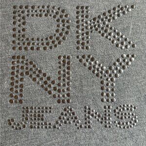 DKNY Heather Gray Logo Short Sleeved Tee Sz 18/20